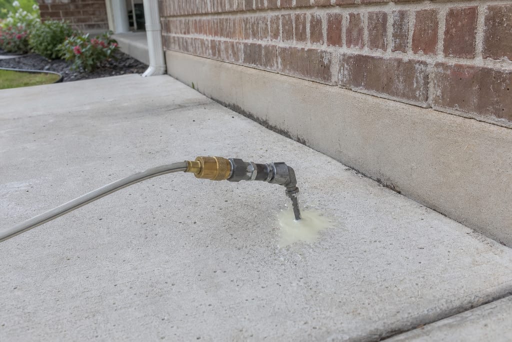 Inject expanding foam photo